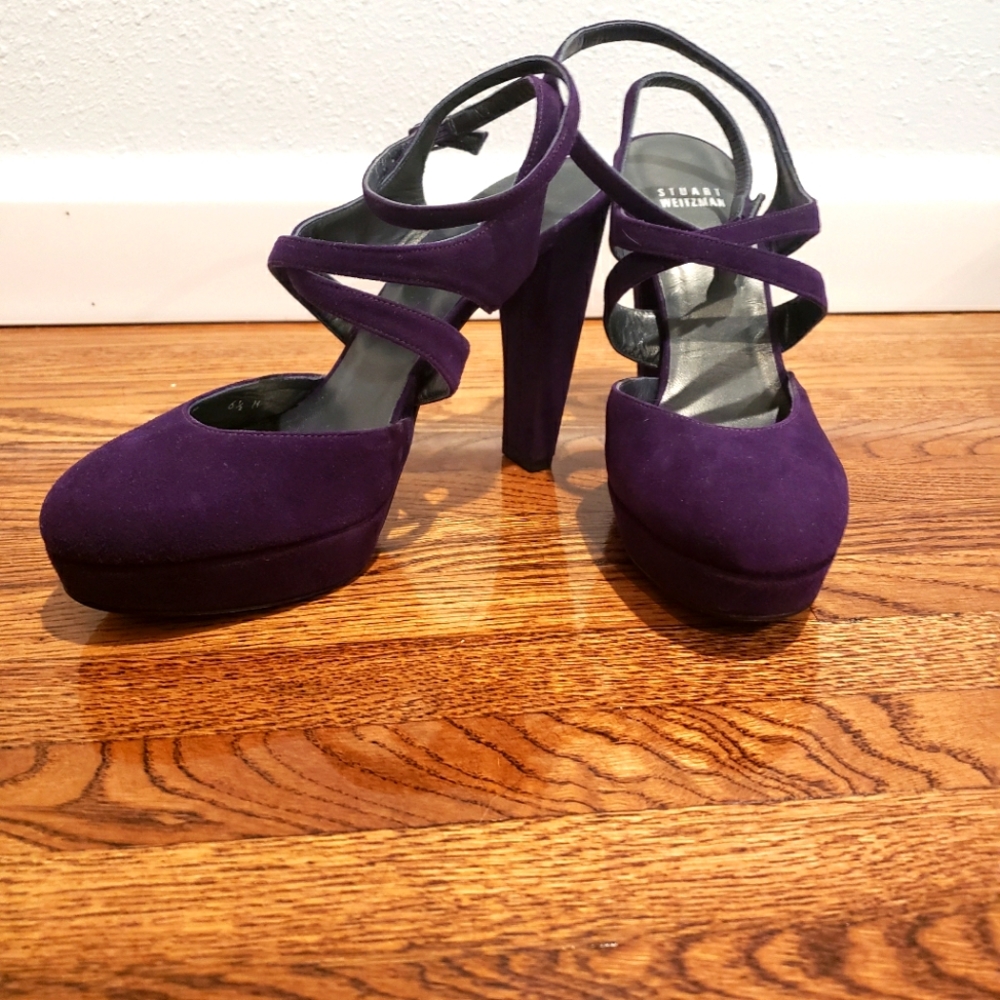 Stewart Weitzman Platform Heels, Suade